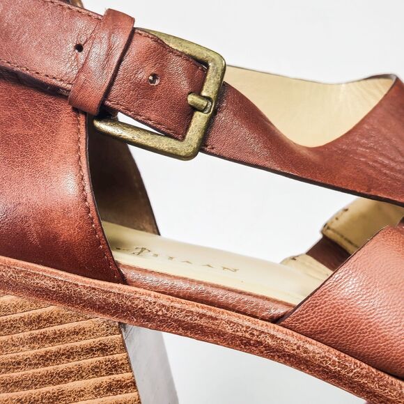 Cole Haan Women’s Sandals Modern Classic Boho Leather Block Heel Minimal Chic 9 - Picture 12 of 12